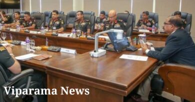 ආරක්ෂක නියෝජ්‍ය ඇමති යුද හමුදා මූලස්ථානයේ සංචාරයක